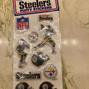 Vintage 1983 Pittsburgh Steelers puffy stickers